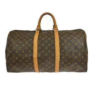 LOUIS VUITTON KEEPALL 50 TRAVEL HANDBAG MONOGRAM M41426 833SA YQ04069 BN02